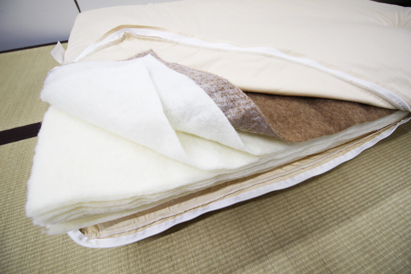 15層式　羊毛敷きパッド